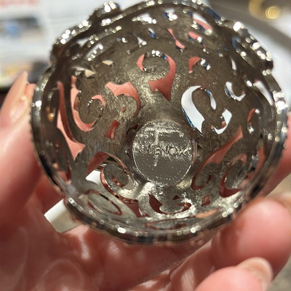 Lenox Metal Silver Tone Angel of Peace Ornament 3" - Picture 2 of 5